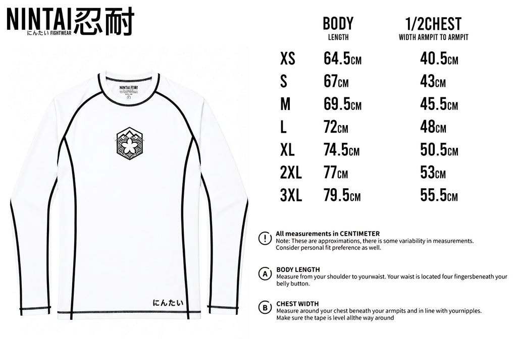 YUKI 雪 LONG SLEEVE RASH GUARD