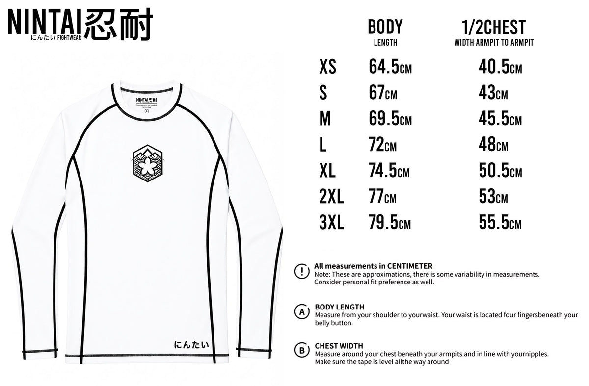 YUKI 雪 LONG SLEEVE RASH GUARD